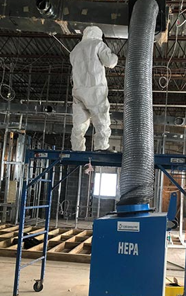 Commercial duct cleaning service