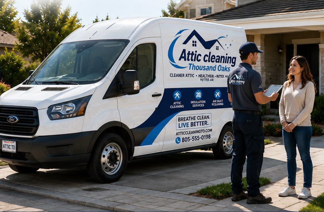 Attic Cleaning Thousand Oaks technicians providing professional attic cleaning and restoration services